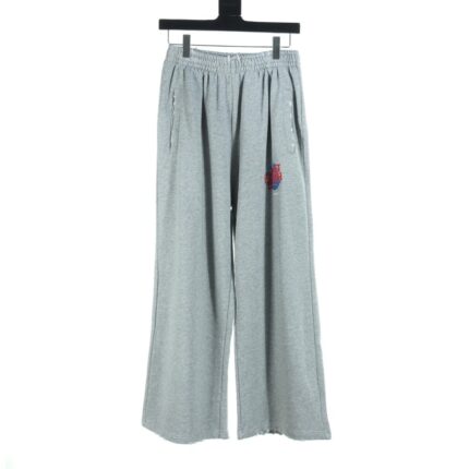 Balenciaga BLCG catwalk earth pattern direct-injection print washed distressed trousers