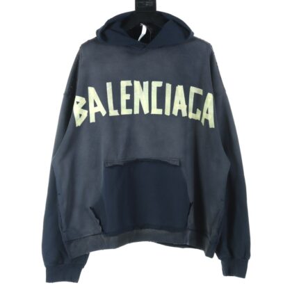 Balenciaga BLCG masking tape hooded sweatshirt hoodie