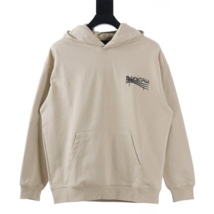 Balenciaga BLCG 24Fw Funny Graffiti Coke Letters Printed Hooded Sweatshirt