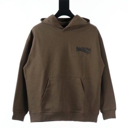 Balenciaga BLCG 24Fw Funny Graffiti Coke Letters Printed Hooded Sweatshirt