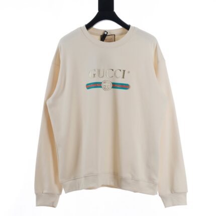 Gucci yellow duck print crew neck sweatshirt