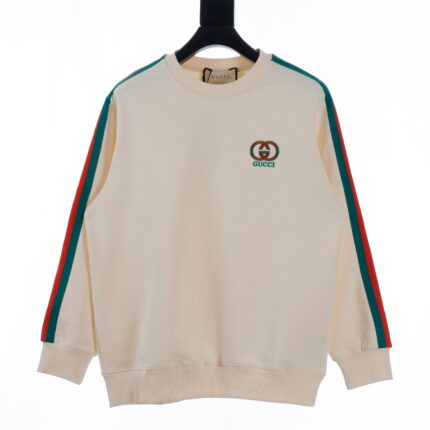 Gucci GUC side webbing crew neck sweatshirt
