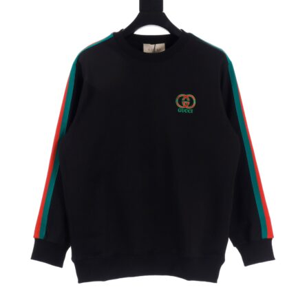 Gucci GUC side webbing crew neck sweatshirt