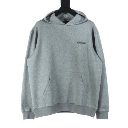 Gucci GUC 24 small label space cotton composite knitted hooded sweatshirt