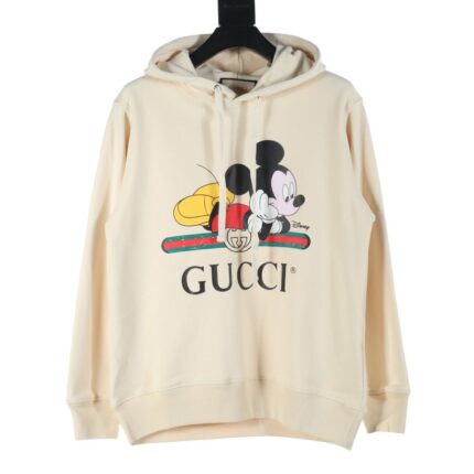 Gucci Disney co-branded Mickey Mouse print hooded sweatshirt