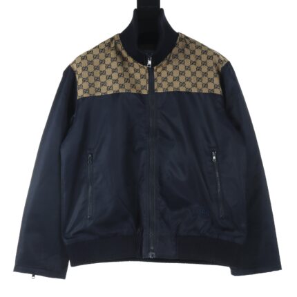 Gucci GUC patchwork zipper jacket