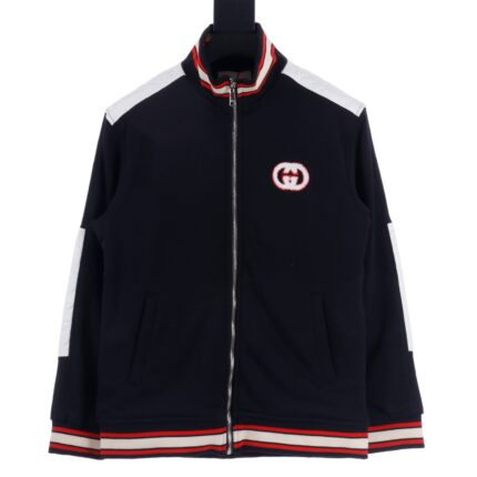 Gucci GUC towel embroidered double G patchwork jacket