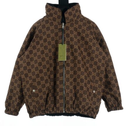 Gucci GUC Double G Logo Zipper Double-sided Windbreaker Jacket
