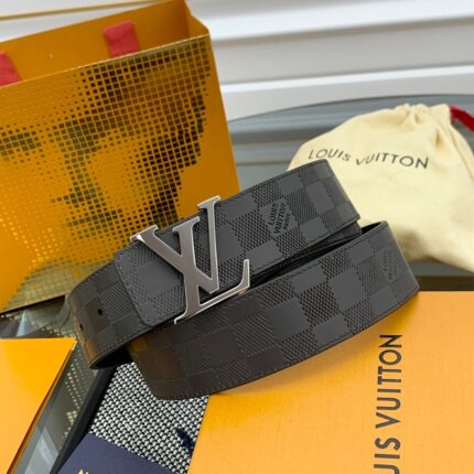 Louis Vuitton LV Check Double-sided Belt  Width: 4.0cm