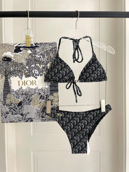 Dior new jacquard one-piece swimsuit