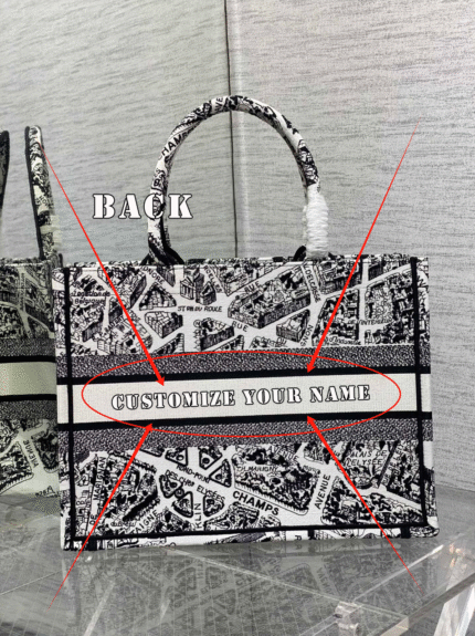 Dior【Medium】Embroidered Shopping Bag