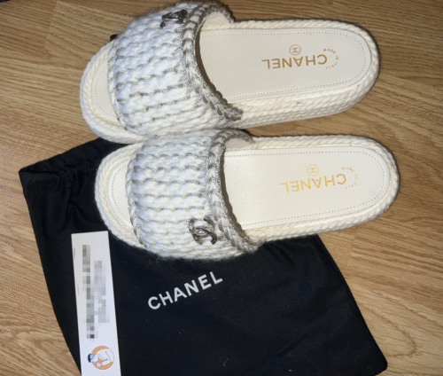 Chanel women's slippers photo review