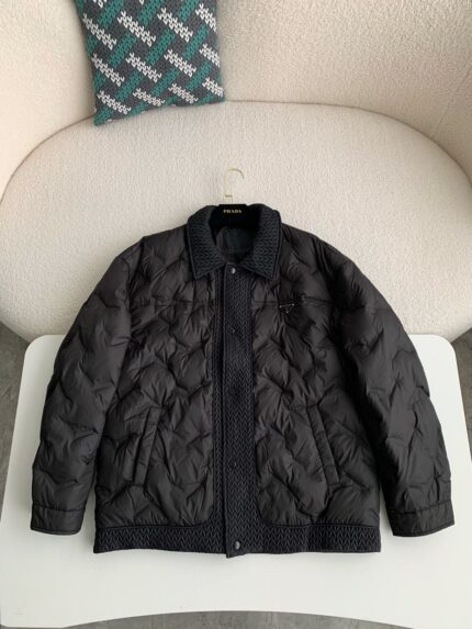 PRADA men's warm and fashionable patchwork casual jacket