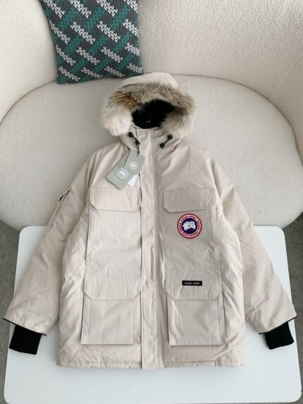 Canada goose Classic expedition pure color winter hardhat Parkercoat down jacket