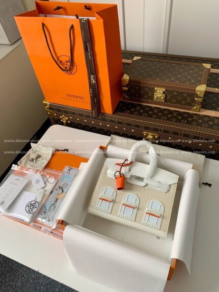 Hermes Limited Edition Birkin 25cm purehandmade beeswax thread sewn matteAmerican crocodile leather togo calfskin