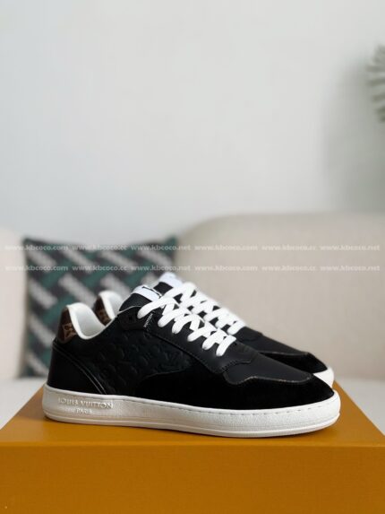 Louis Vuitton Leather dark concave printedboard shoes