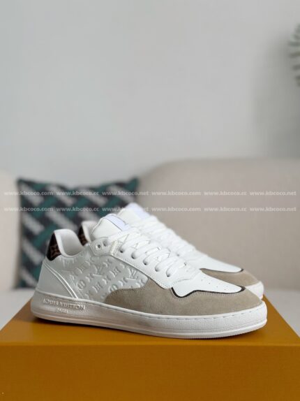 Louis Vuitton Leather dark concave printedboard shoes