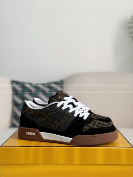 FENDl cowhide casual low-top plank shoes