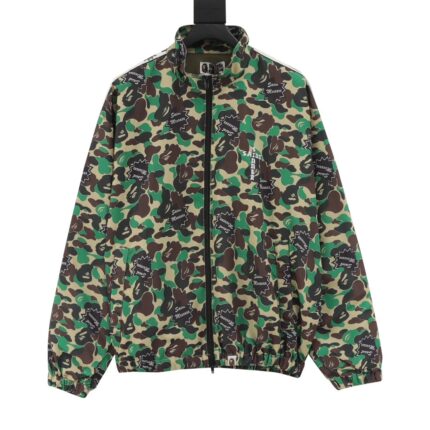 BAPE × SAINT MICHAEL 24FW joint ribbon green camouflage jacket