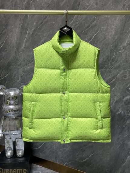 Chrome Hearts Dark Pattern Fluorescent Green Down Vest