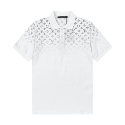 LV Louis Vuitton 2025 new gradient lapel POLO shirt