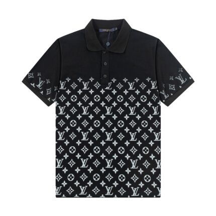 LV Louis Vuitton 2025 new gradient lapel POLO shirt