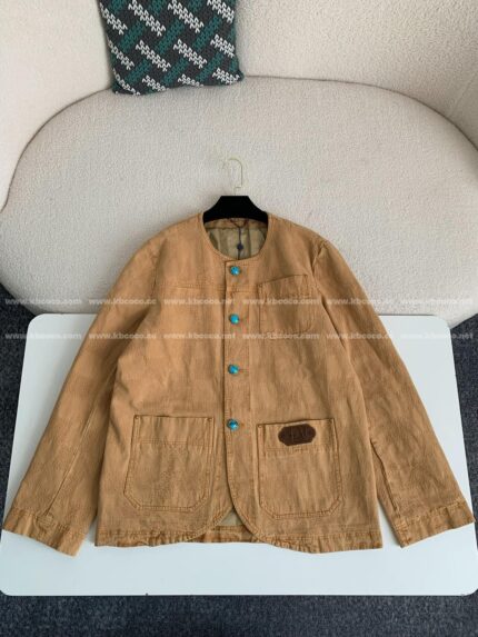 Louis Vuitton FW24 Round Neck SingleBreasted Casual Jacket