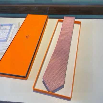 Hermes H letter men's new tie 100% top grade twill silk handmade customization