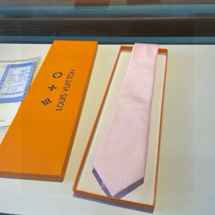 LV Men's tie series L letter tie, 100% top-quality jacquard silk handmade customization