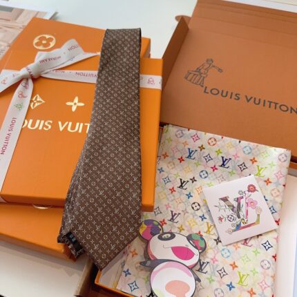 LV Exquisite 8cm silk fabric, 100% top-quality jacquard silk handmade customization148 * 8CM