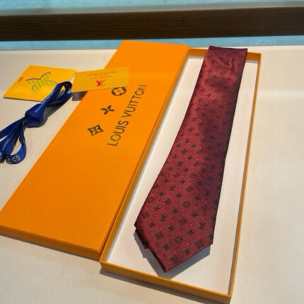 Louis Vuitton exquisite small logo jacquard tie, 100% top-quality jacquard silk handmade customization
