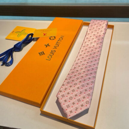 Louis Vuitton exquisite small logo jacquard tie, 100% top-quality jacquard silk handmade customization
