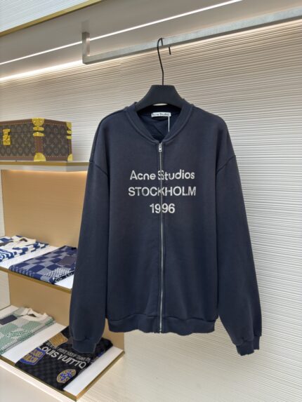 Acne Studios printed vintage zip hoodie