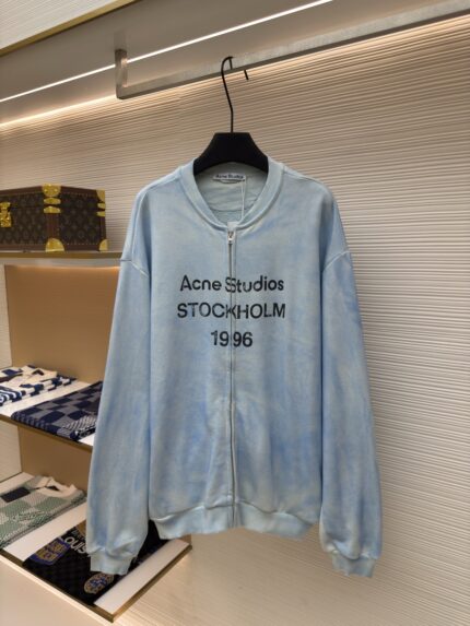 Acne Studios printed vintage zip hoodie
