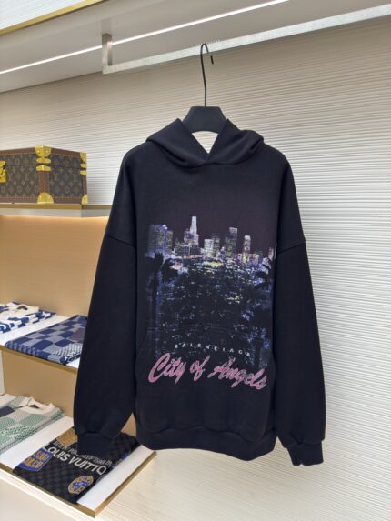 Balenciaga City Night Print Hoodie