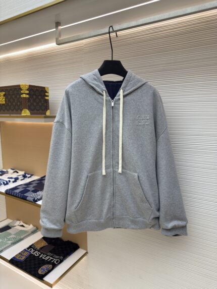 MIUMIU double-sided hooded sweatshirt
