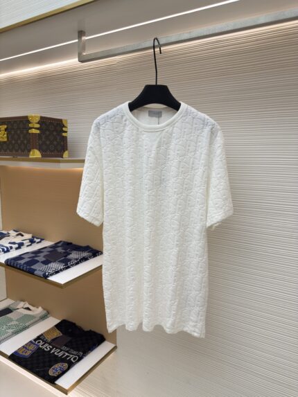 DIOR full printed towel cloth short sleeved shirt