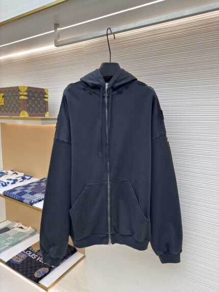 Balenciaga letter tape zipper jacket