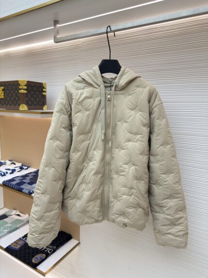 LOUIS VUITTON Embroidery Old Flower Cotton Robe