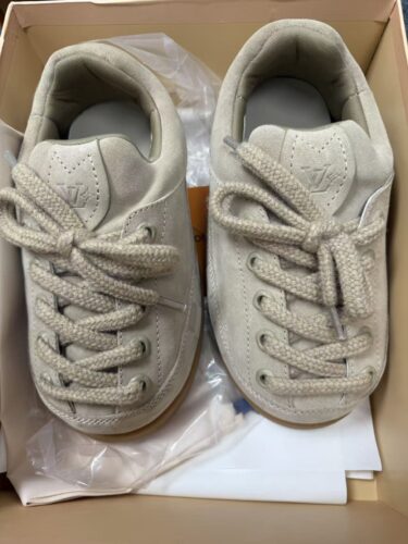 Louis Vuitton x Nigo collaboration platform loafers photo review