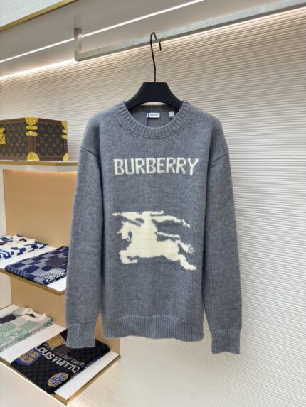 BURBERRY warhorse jacquard knit sweater