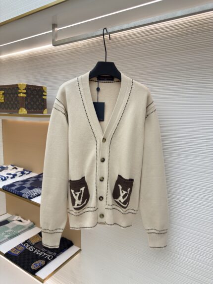 LOUIS VUITTON Pocket Letter Cardigan