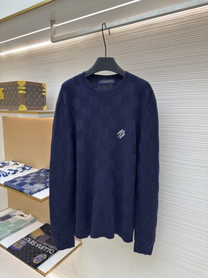 LOUIS VUITTON wool needle bead pullover sweater