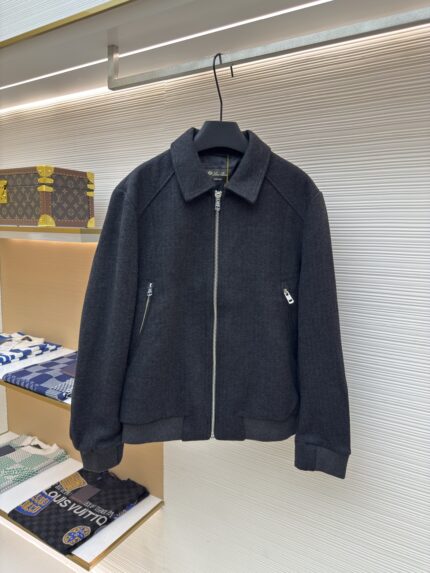 Loro Piana stand up collar cashmere jacket jacket