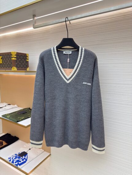 MiuMiu V-neck knitted sweater