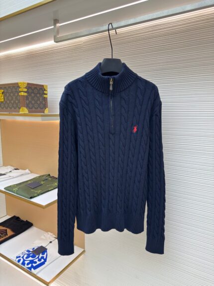 Ralph Lauren cable-knit zip-up sweater