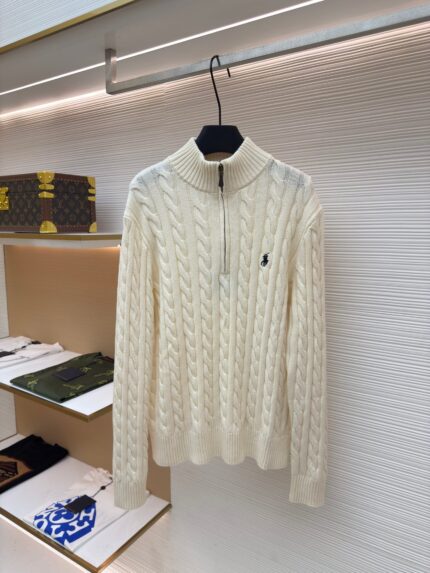Ralph Lauren cable-knit zip-up sweater