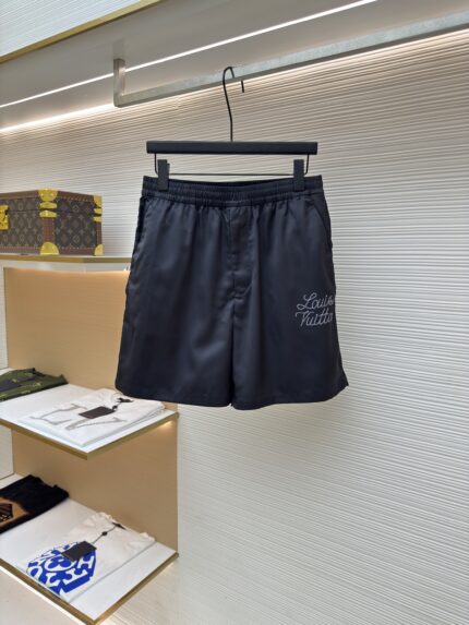 LOUIS VUITTON floral printed letters Nigo silk shorts