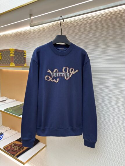 Louis Vuitton Pearlescent Gauze Patched Sweatshirt