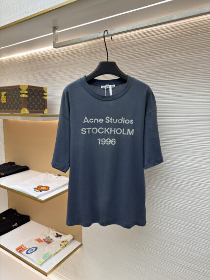 Acne Studios 1966 Mud-Dyed, Washed, and Distressed Short-Sleeve T-Shirt